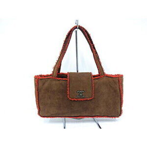 Chanel Handbag Mouton Brown Red